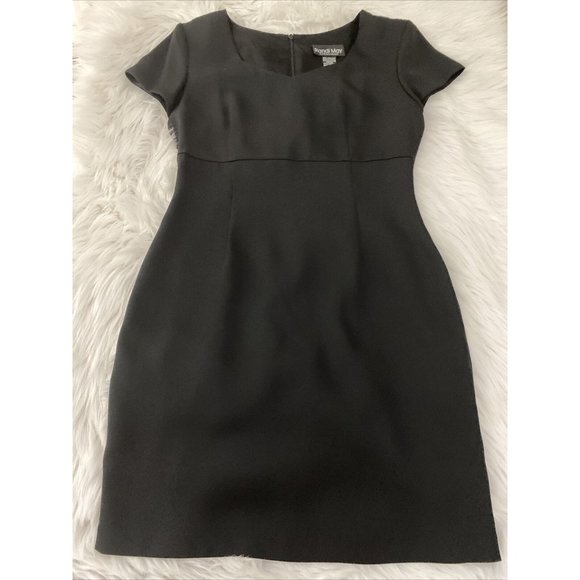 Randi May Collection womens little black dress size 8 lined vintage fitted EUC - Picture 1 of 11